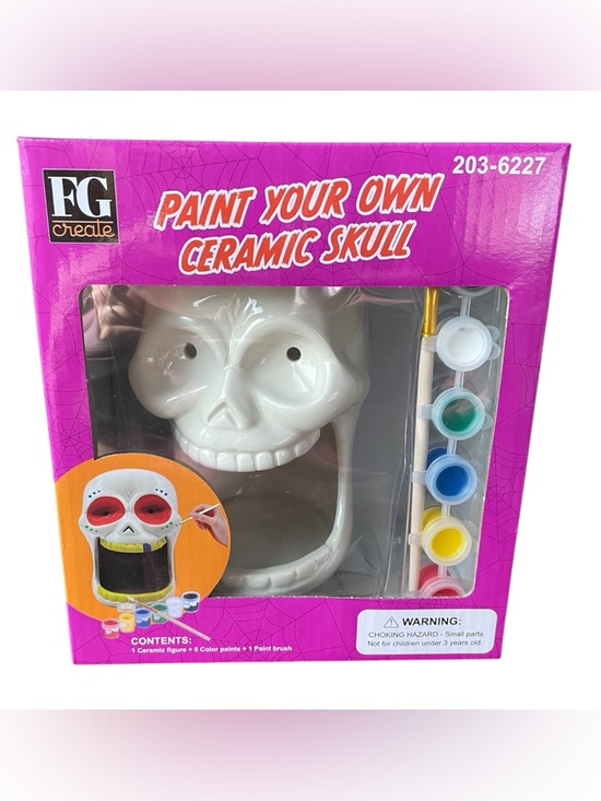FG Create Other - Paint Your Own Ceramic Skull Kit
